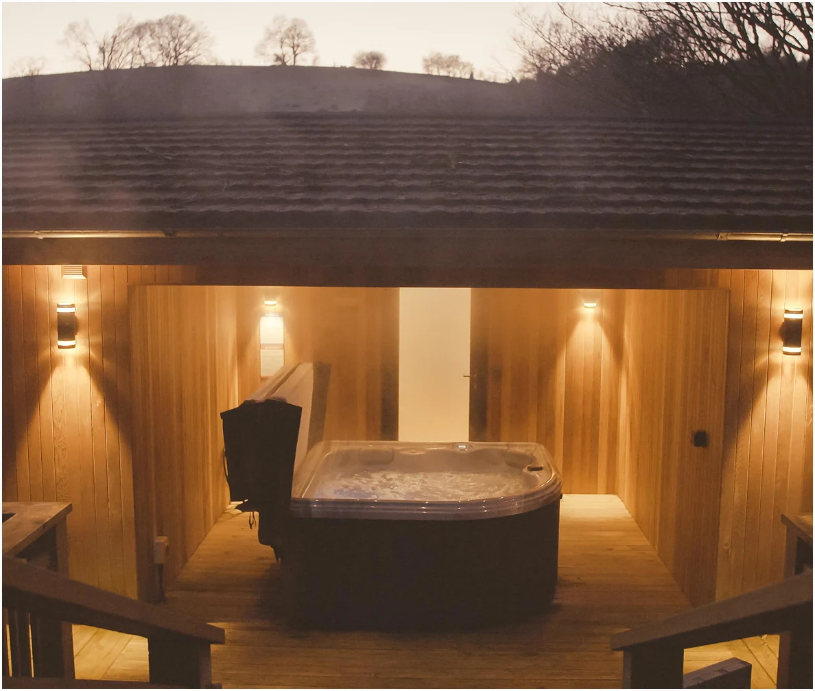 Lodges with hot tubs